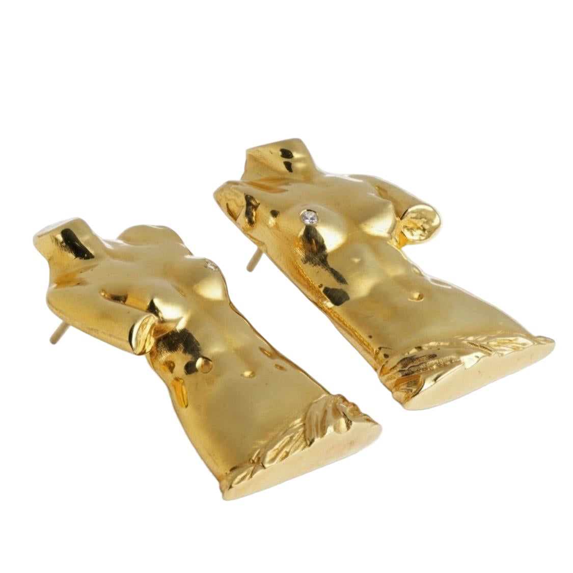 "Power of Detachment" - ვერცხლის სკულფტურული საყურე