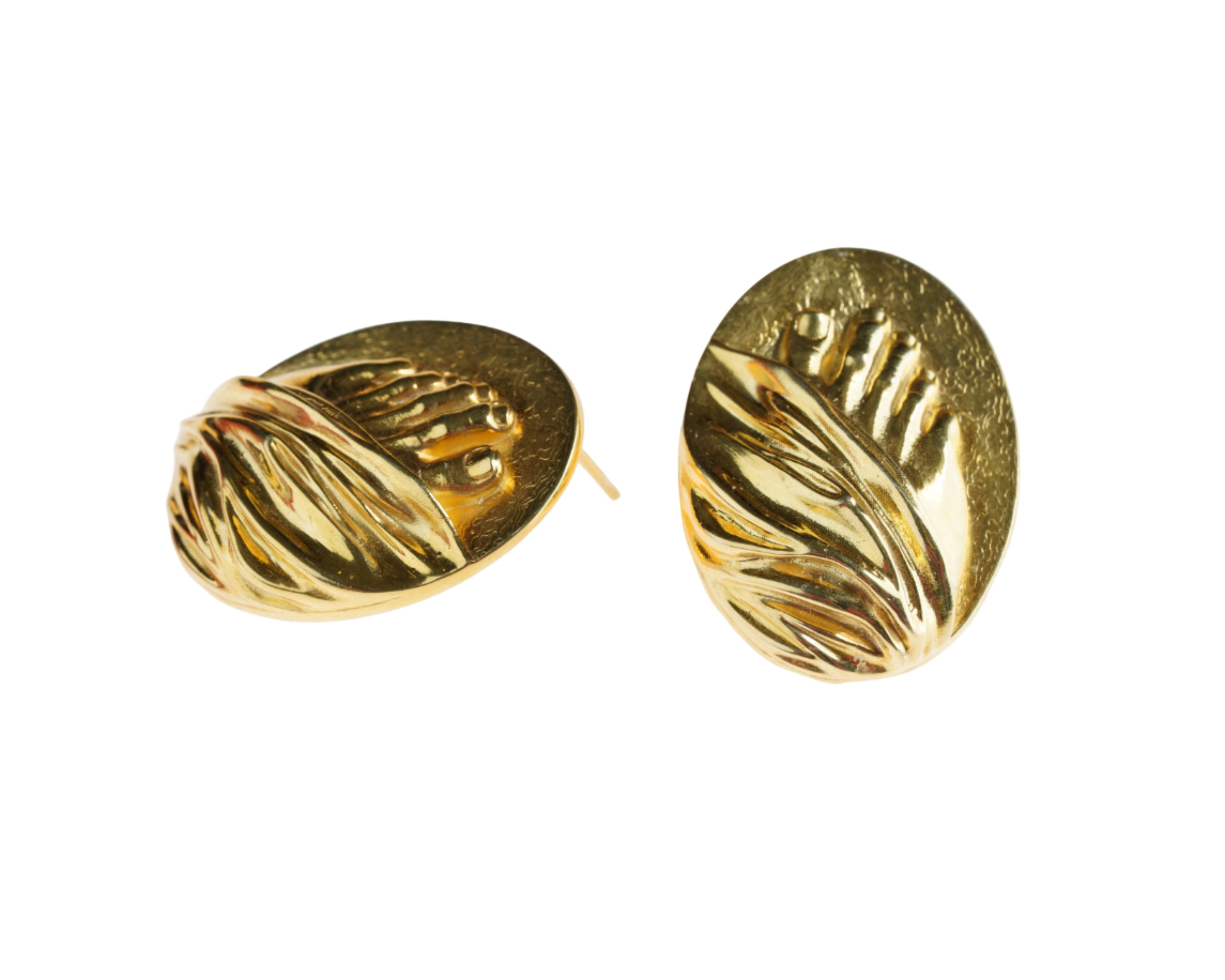 "Not Just a Toe" - ვერცხლის სკულფტურული საყურე