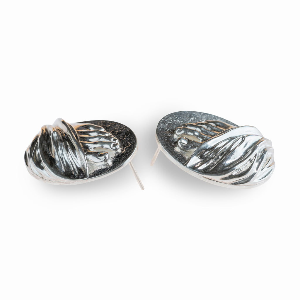 "Not Just a Toe" - ვერცხლის სკულფტურული საყურე