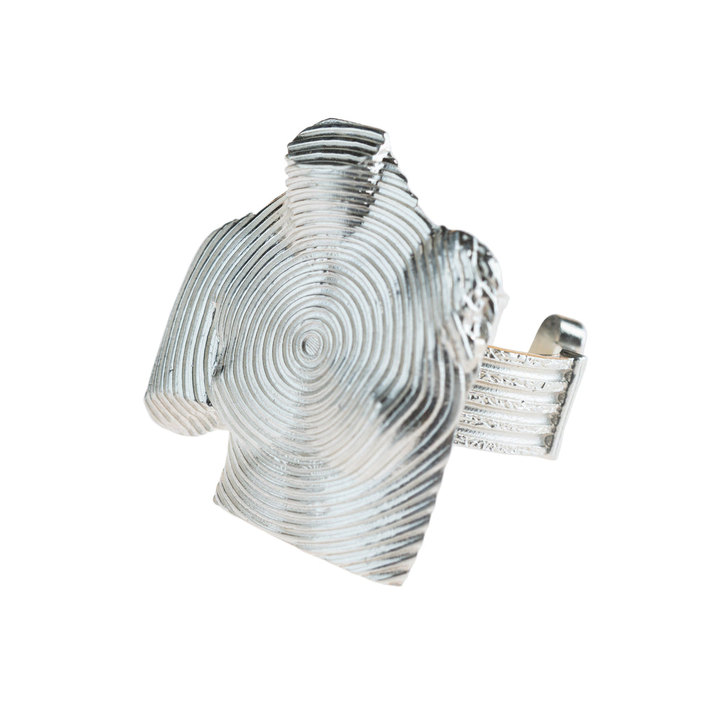 “Vibration of Feelings” - ვერცხლის სკულფტურული ბეჭედი