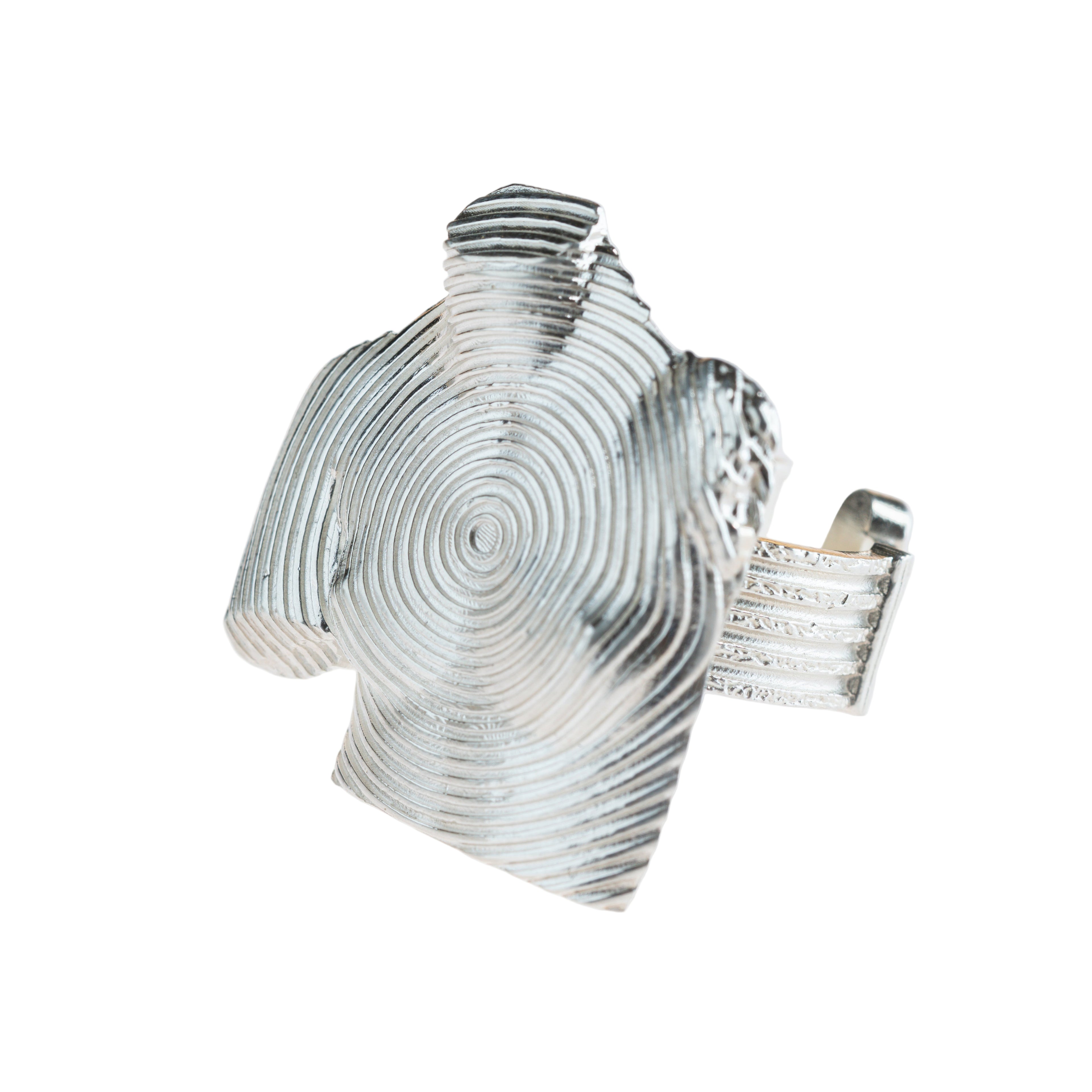 “Vibration of Feelings” - ვერცხლის სკულფტურული ბეჭედი