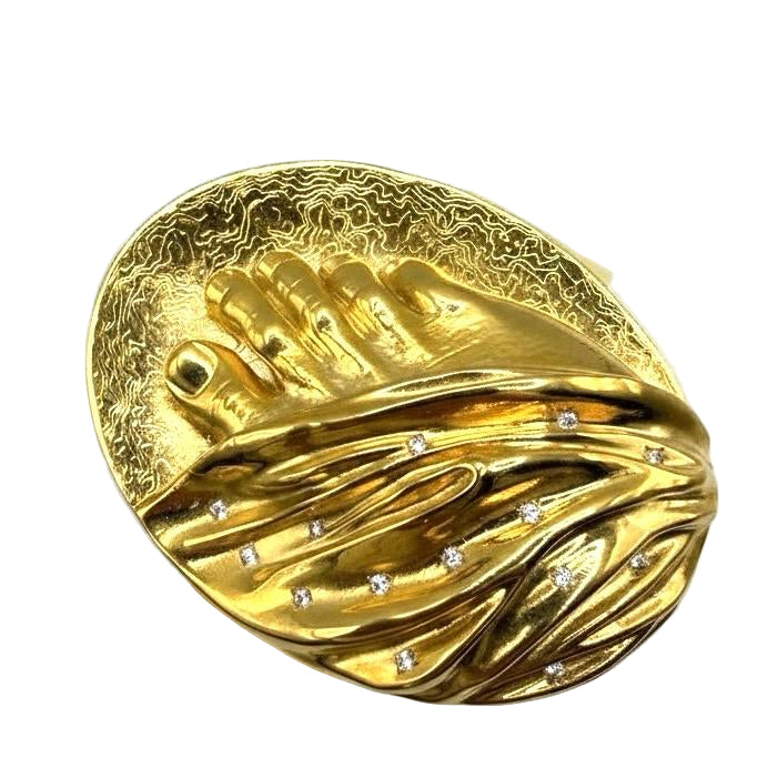 'Not Just a Toe" - მოოქროვილი ლატუნის სამაჯური