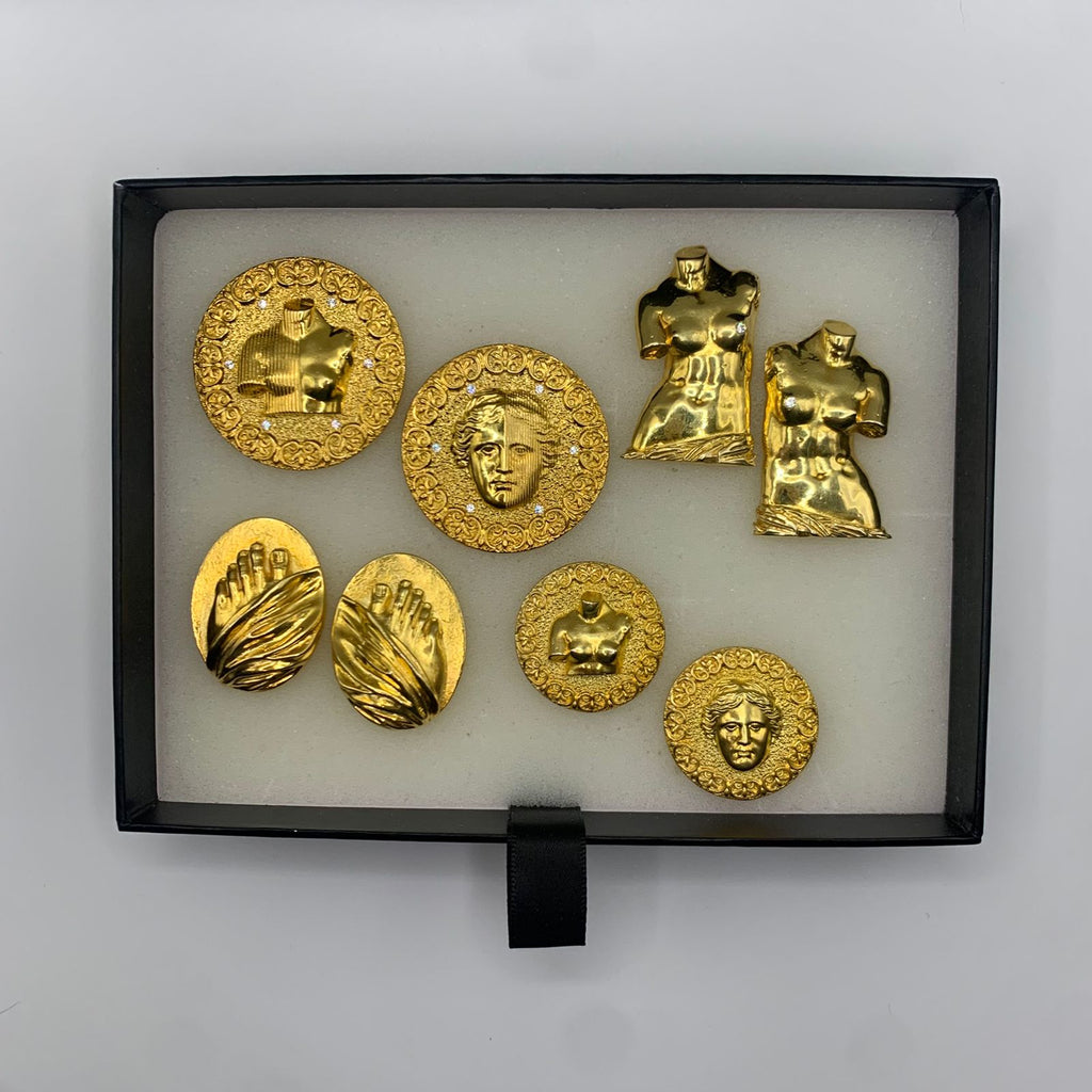 “Divine Creation” - ვერცხლის სკულფტურული საყურე