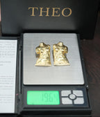 "Power of Detachment" - ვერცხლის სკულფტურული საყურე