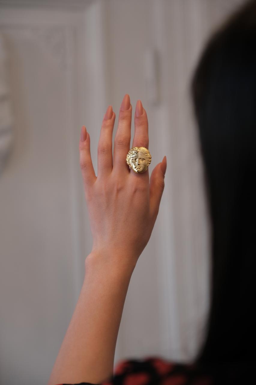 "IMAGINREALITY" - ვერცხლის სკულფტურული ბეჭედი