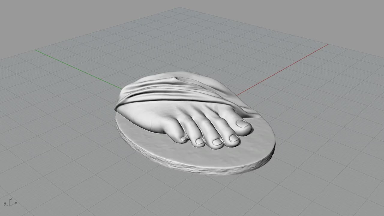 "Not Just a Toe" - სკულფტურული საყურე