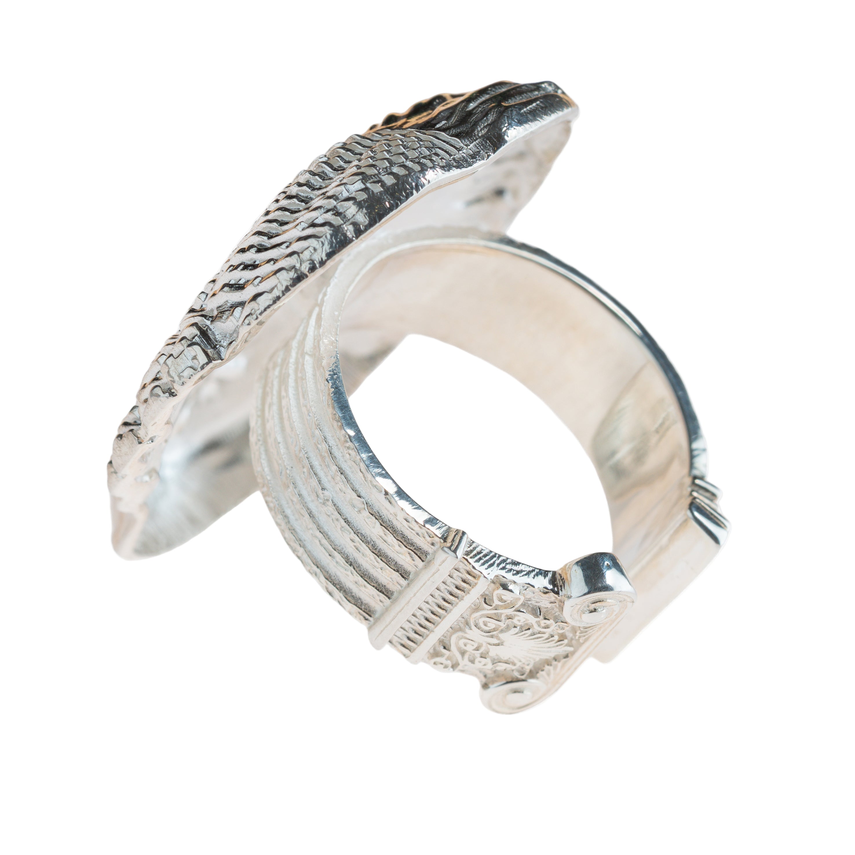 "IMAGINREALITY" - ვერცხლის სკულფტურული ბეჭედი